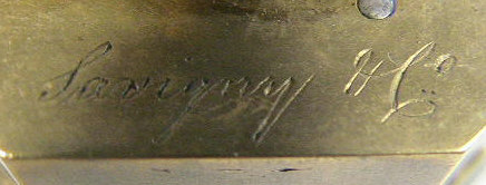 Savigny and company logo inscribed on the scarificator.