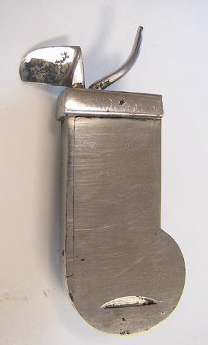 Plated bar release spring lancet.  American in origin probably 1870-1880.