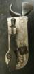 Beautiful white metal spring lancet probably Swiss in origin c. 1820-1830.  Note the beautiful floral design to the set screw holding the blade in place and the raised shell pattern to the nail-nick used to remove the back panel.  The piece is double marked Loneblad.